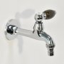 Кран для бани FKS-12KD с мраморной ручкой, хром - фото 4