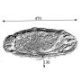 Круглая раковина из стекла RGS-084 - фото 4