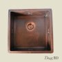 Медная мойка для кухни (квадратная) Koozee CW-36 - фото 3
