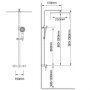 Душевая стойка WD-61 с тропическим душем, бронзовая - фото 5
