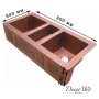 Тройная мойка для кухни с фартуком KT-442110 - фото 4