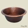 Медная мойка для кухни (круглая) Koozee CW-16 - фото 2