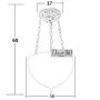 Потолочная люстра в стиле Тиффани CL-F221 - фото 4