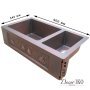 Двойная медная мойка для кухни KD-392210 - фото 3