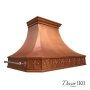 Вытяжка для кухни большая медная CRH-422427-010