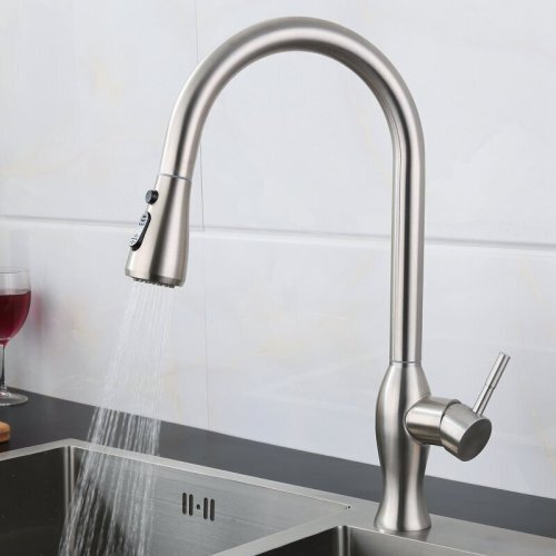 Хромированный смеситель для кухни MSK121