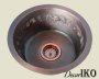 Медная мойка для кухни (круглая) Koozee CW-35 - фото 5