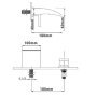Встраиваемый смеситель для раковины KF-21 хром - фото 3
