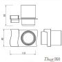 Стакан для зубных щеток CCO-03 - фото 4