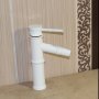 Смеситель для раковины WF-50 с каскадным изливом, белый - фото 2