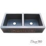 Двойная медная мойка для кухни KD-442210 - фото 2