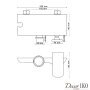 Смеситель для ванны с душем FSH-08 хром - фото 4