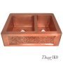 Двойная медная мойка для кухни KD-352610 - фото 2