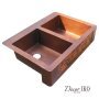 Двойная медная мойка для кухни KD-36258 - фото 3