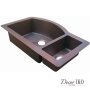 Двойная медная мойка для кухни KD-33229 - фото 2
