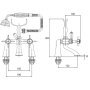 Смеситель на борт ванны с душем FBB-77 - фото 3