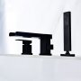 Смеситель на борт ванны FBB-82 на 3 отверстия, черный - фото 2