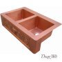 Двойная медная мойка для кухни KD-35229 - фото 2