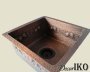 Медная мойка для кухни (квадратная) Koozee CW-25 - фото 5