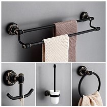 Luxury Black аксессуары для ванной комнаты
