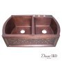 Двойная медная мойка для кухни CKD-362210 - фото 2